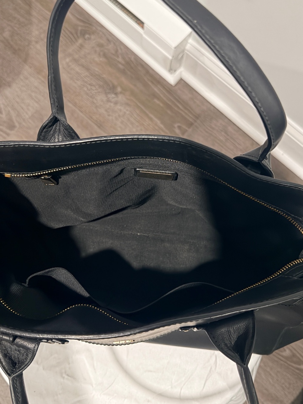 Furla Black Linda Bag, Smooth Leather Structured Tote with dust bag - Picture 4 of 5